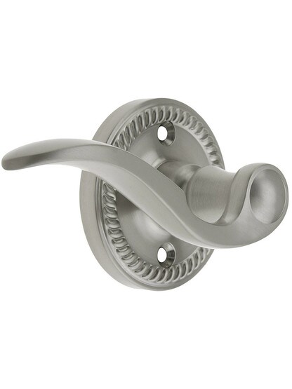Grandeur Newport Rosette Set With Bellagio Levers Left Hand in Satin Nickel with .